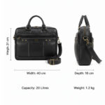 ENCORE EXECUTIVE BAGS- Black (P4) - Image 3