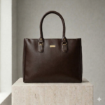 ENCORE LADIES HANDBAG 04 -DUAL ZIP - (DEEP ROAST)