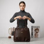 ENCORE LADIES HANDBAG 03 - ( MOCHA BROWN ) - Image 4