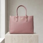 ENCORE LADIES HANDBAG 04 -DUAL ZIP - (BLUSH PINK)