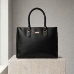 ENCORE LADIES HANDBAG 04 -DUAL ZIP - (PHANTOM BLACK)