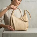 ENCORE ladies handbags -Ivory Veil Hobo Bag - Image 4