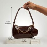 ENCORE Bella Chain - Ladies Sling bags (COCOA BROWN) - Image 3