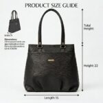 ENCORE LADIES HANDBAG 03 - ( OBSIDIAN BLACK ) - Image 3