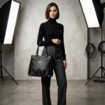 ENCORE LADIES HANDBAG 03 - ( OBSIDIAN BLACK ) - Image 5