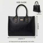 ENCORE LADIES HANDBAG 04 -DUAL ZIP - (PHANTOM BLACK) - Image 3
