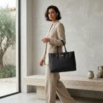 ENCORE LADIES HANDBAG 04 -DUAL ZIP - (PHANTOM BLACK) - Image 5