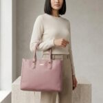 ENCORE LADIES HANDBAG 04 -DUAL ZIP - (BLUSH PINK) - Image 5