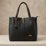 ENCORE LADIES HANDBAG 06- Grace Tote – Midnight Noir (BLACK)