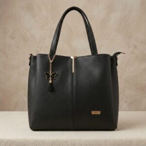 ENCORE LADIES HANDBAG 06- Grace Tote – Midnight Noir (BLACK)