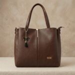 ENCORE LADIES HANDBAG 06- Grace Tote –  Mocha Luxe -( BROWN )