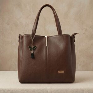 ENCORE LADIES HANDBAG 06- Grace Tote –  Mocha Luxe -( BROWN )