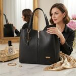 ENCORE LADIES HANDBAG 06- Grace Tote – Midnight Noir (BLACK) - Image 4