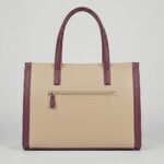 ENCORE - Executive- workflow Tote bag (Beige with pink Trim) - Image 3