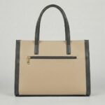 ENCORE - Executive- workflow Tote bag (Beige with Grey Trim) - Image 3