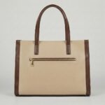 ENCORE - Executive- workflow Tote bag (Beige with brown Trim) - Image 3