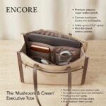 ENCORE - Executive- workflow Tote bag (Beige with mud Trim) - Image 2