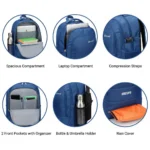 ENCORE LAPTOP BACKPACK-19 INCH - (BLUE) - (G-07) - Image 4