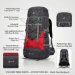 ENCORE Trekking & Travel Rucksack bags- 90L  | with Adjustable shoulder straps. - Image 5