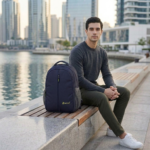 ENCORE LAPTOP BACKPACK (G-02) 16 INCH (NAVY BLUE) - Image 2