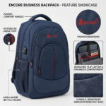 ENCORE LAPTOP BACKPACK- (2500) BLUE -19inch - Image 4