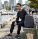 ENCORE LAPTOP BACKPACK- (2500) GREY -19inch - Image 2