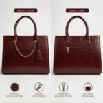 ENCORE -LADIES HANDBAG 01- WITH LAPTOP COMPARTMENT (BROWN ) - Image 5
