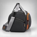 ENCORE SPORTS BAGS (GYM BAGS) WITH SHOES COMPARTMENT -GREY. - Image 6