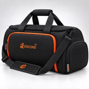 ENCORE SPORTS BAGS (GYM BAGS) WITH SHOES COMPARTMENT -BLACK