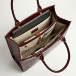 ENCORE -LADIES HANDBAG 01- WITH LAPTOP COMPARTMENT (BROWN ) - Image 3