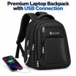 ENCORE | PREMIUM I50- LAPTOP BACKPACK WITH USB CONNECT | 19 INCH- BLACK