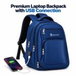 ENCORE | PREMIUM I50- LAPTOP BACKPACK WITH USB CONNECT | 19 INCH- NAVY BLUE