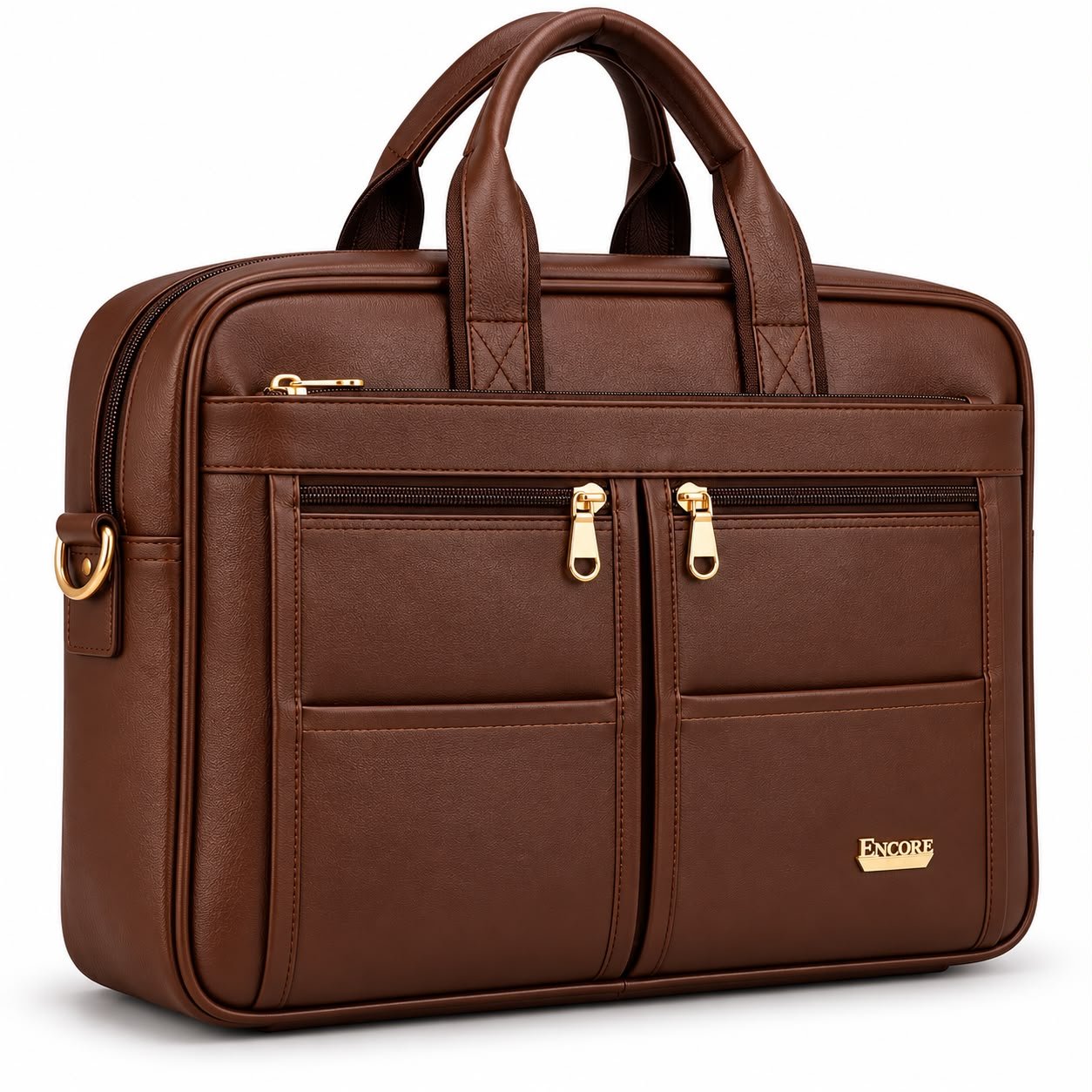 WhatsApp Image 2026-10-17 at 5.32.19 PM ENCORE | PREMIUM EXECUTIVE OFFICE BAGS P6 | PU-LEATHER-(BROWN) - Image 1