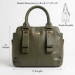 Encore Premium- OLIVE GREEN Handbag for Women -| LB - 01 | - Image 4