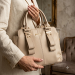 Encore Premium Beige Handbag for Women | LB - 01 | - Image 2